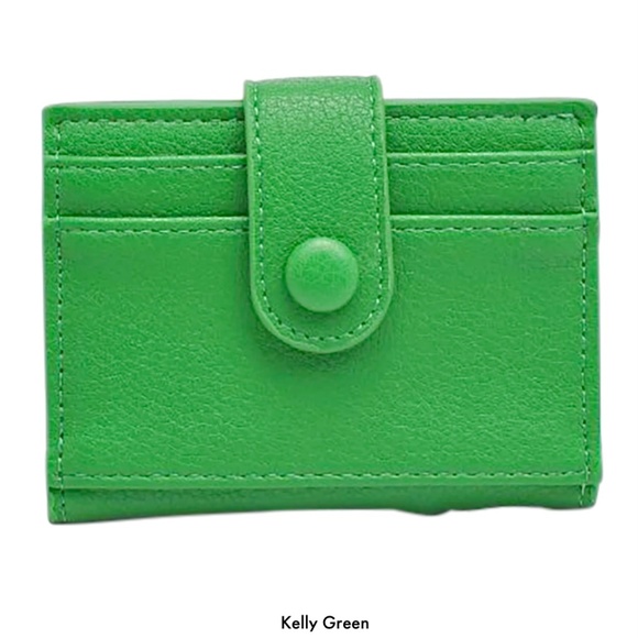 $14 Urban Expressions Lola Card Holder. Color: Kelly Green - New - Picture 1 of 4